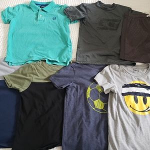 Six boys tee shirts & one pair of shorts